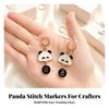 10 Pieces Stitch Markers with Panda Charm Enamel Crafting Accessories Colorful