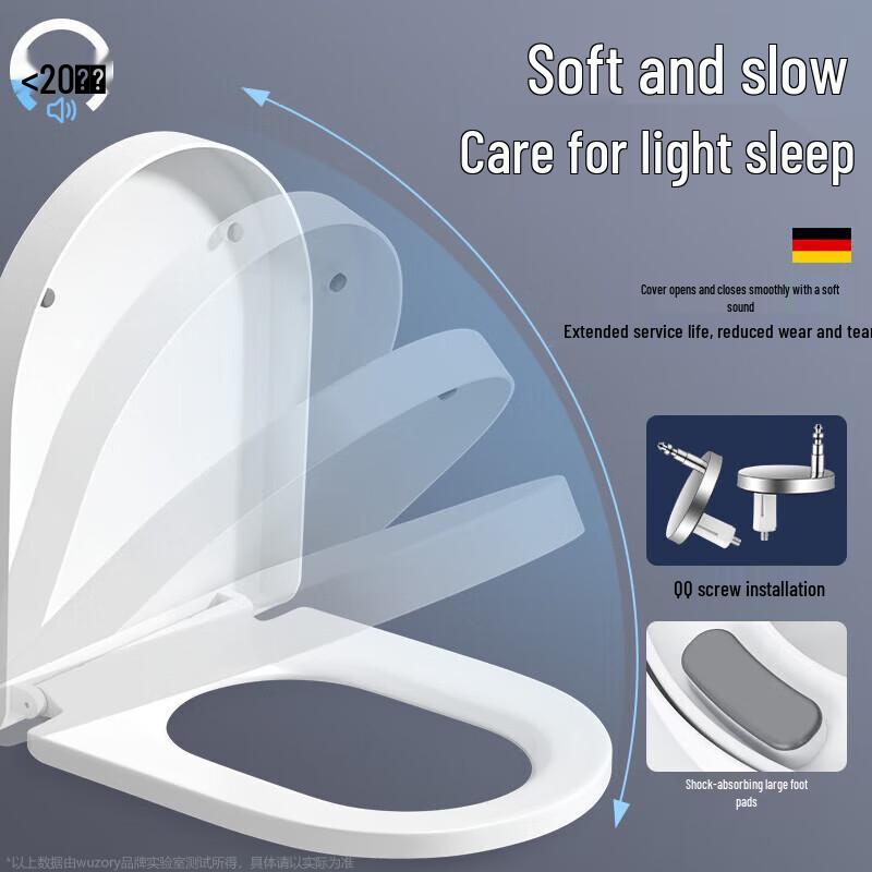 WUZORY Uniwersalna deska sedesowa z miękkim domykaniem