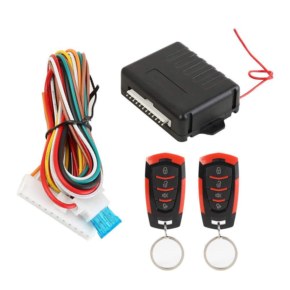Universal Car Remote Central Door Lock Remote Unlocking/Locking Alarm Keyless Entry System VH10P/401/T102 Interface Lock Kits