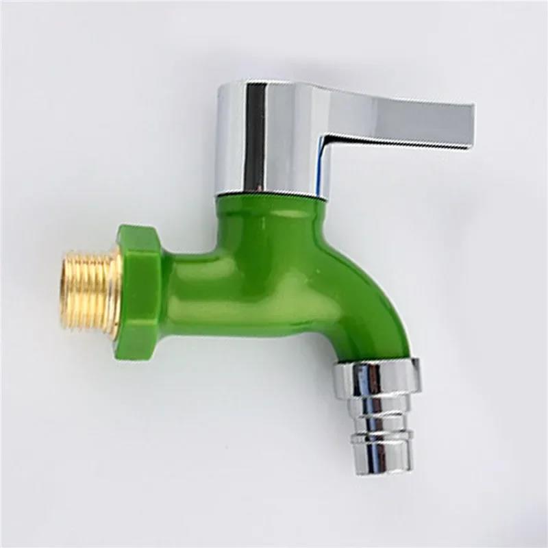 Garden Balcony Water Tap Male Thread Wall Mount Washing Machine Faucet Plastic Water Hose Quick Connector