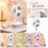 Mini USB Desktop Fan with Cat Ear Design Adjustable 3-Speed Settings Portable Table Fan for Office Dormitory Study Room Use