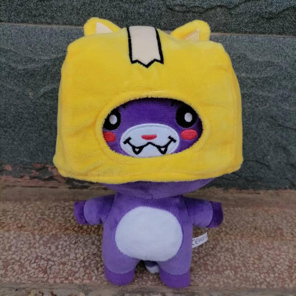 Cross-border Lankybox Plush Toy: Little Man Fox Stone Cloud Cardboard Box Plushie Pillow
