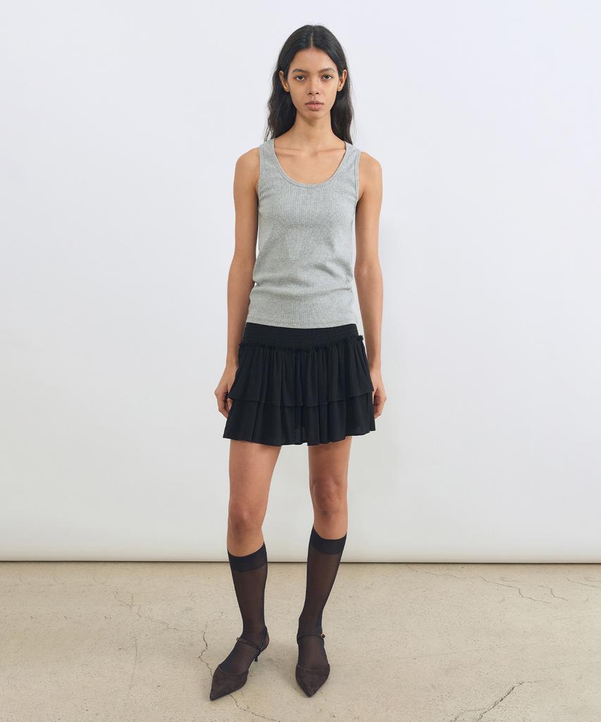 Insilence Woman Smoking Mini Skirt Black