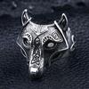 New Jewelry Wolf Head Ring Men's Trendy Hip-hop Domineering Trendy Jewelry Single Ring