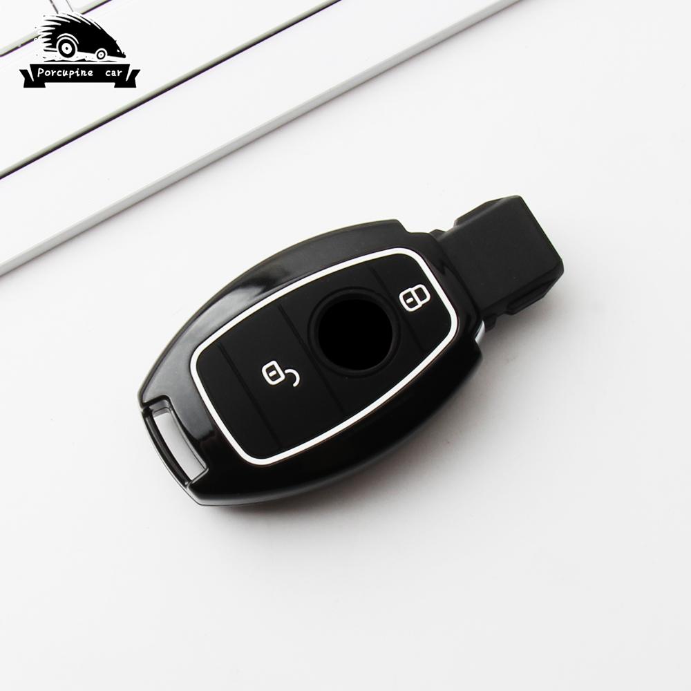 ABS 2&3 Intelligenter Knopf Auto Schlüsselhülle Abdeckung Für Mercedes Benz Zubehör A B C G-Klasse Glk W204 Gla W203 W210 W211 W124 Schlüsselanhänger