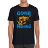 Gone Fishing Funny Unisex Mens T Shirt Womens Tops Tees
