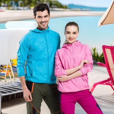 Printed Logo Unisex Lightweight Summer Windbreaker Jacket with Sun Protection - Breathable Outdoor Coat for Fishing and More