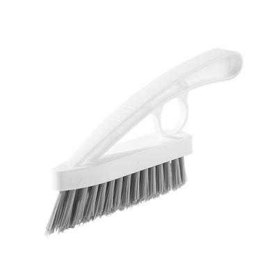 Efficient Crevice Cleaning Brush Ergonomic Handle V-Shaped Head Soft Bristles Brush for Bathroom Floor