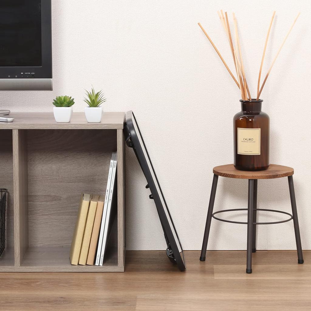 Fuji Boeki Folding Small Coffee Rounded Outdoor Picnic 45cm Wide x 30cm Deep x 19cm Fully Product Number 14422 Table, Table, Mini, Corners, Table,