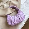 Launch Pleated Shoulder Bags for Women Leather Pu Handbag Cloud Shoulder Small Bag