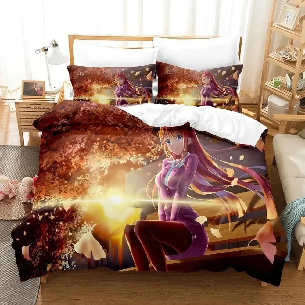 New We Never Learn Bedding Set Single Twin Full Queen King Size Bed Set Adult Kid Bedroom Duvet Cover Sets 3D Anime Kawaii Bed