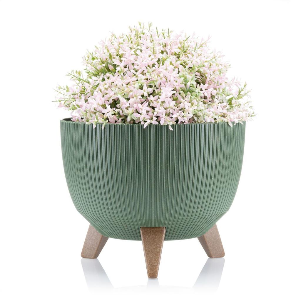 Donica Rosa Linea Eco Wood Zielona