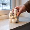 Bookshelf Christmas Figurines 3D Printed Nativity Figurine, Cute Holy Family Statue, Religious Scene Ornaments Holiday Desktop for Windowsills