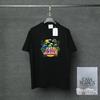 T-shirt in Cotone Stampa Digitale Casablanca Uomo Vestibilità Larga Manica Corta Girocollo Tee 2026