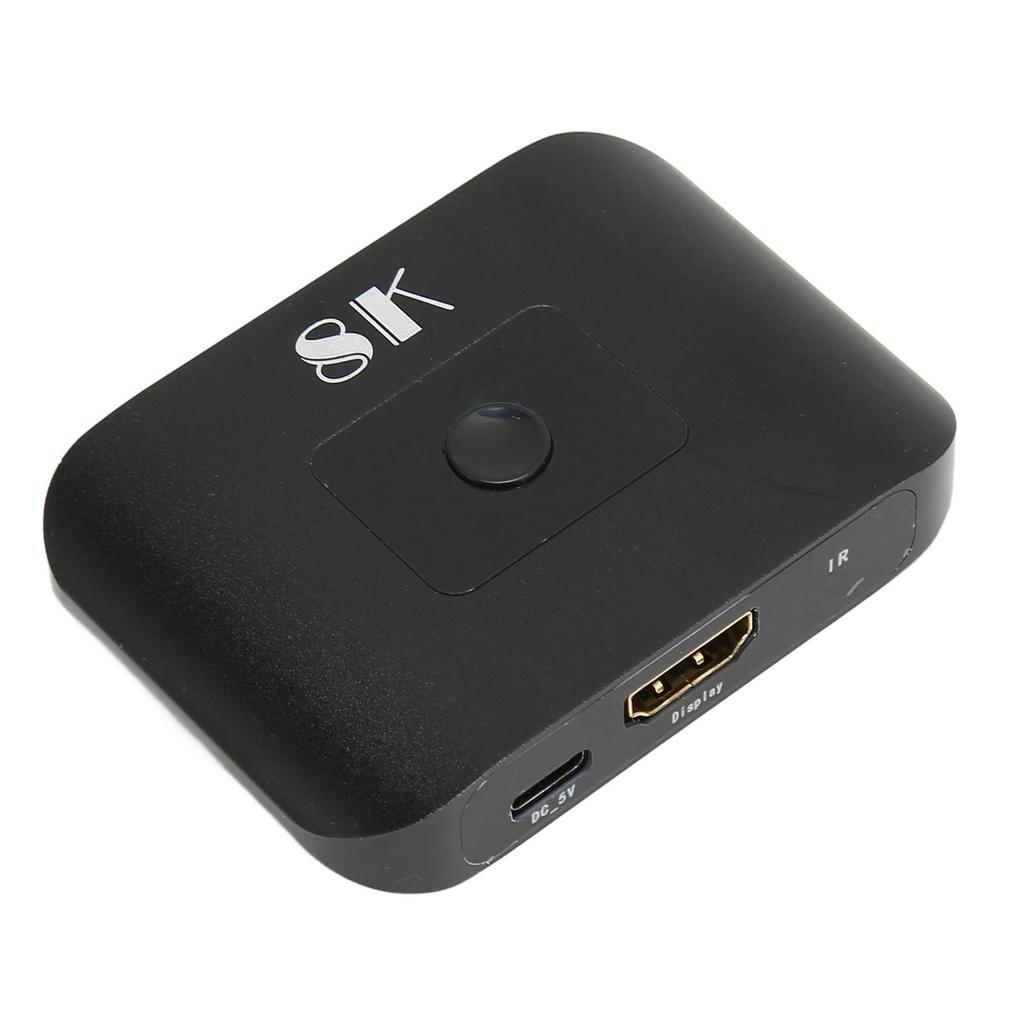 2x1 HD Multimedia Interface Switcher 2 in 1 Out 8K At 60Hz HD Multimedia Interface Splitter with Rem