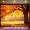 1Pcs Fall Tree Golden Autumn Leaves Scene Decoration Background Fall Backdrop Decorations For Photo Studio Photo Booth Party