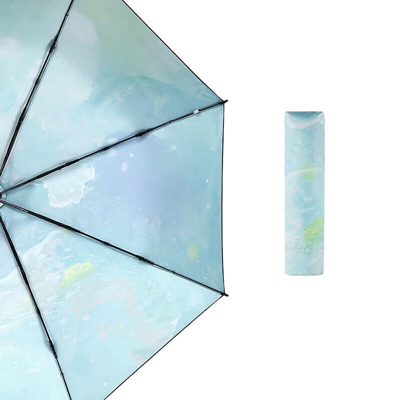 Red Leaf Compact Dual-Use Travel Umbrella