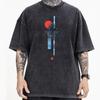 Tops Tees Abstract Natural Mother Day Short Sleeve Cotton Crew Neck Mens Washed T Shirt Printed Washed Tops Shirt Cute