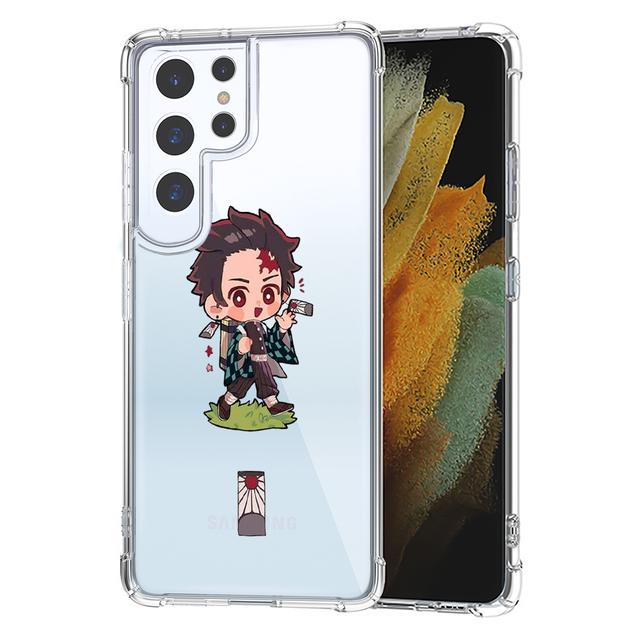 Demon Slayer Anime japonské průhledné pouzdro na telefon Samsung S10 S20 Fe S21 S22 S8 S9 Plus S21ultra S22ultra nárazuvzdorné kryty