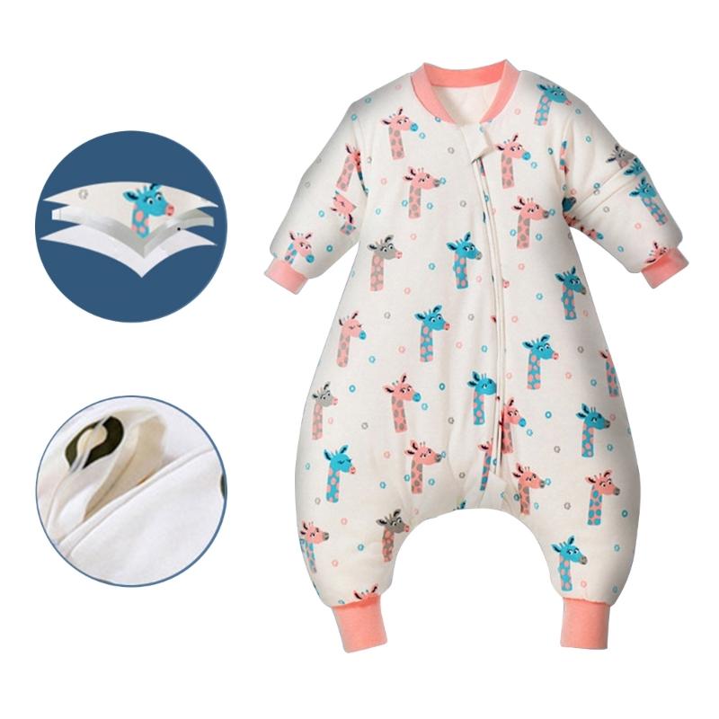 Baby Split Legged Sleepsack Removable Sleeves Designed Sleep Sacks Breathable Children's Sleeping Bag Anti-kick Quilt