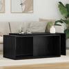 Coffee Table Set 2 Pcs Black Oak Effect Particleboard