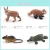Figuras de Animais de Plástico Exquisitas Incluindo Lince de Cauda Curta Panda Vermelho e Ornitorrinco Único Ideais Para Decoração de Casa e Fins Educacionais