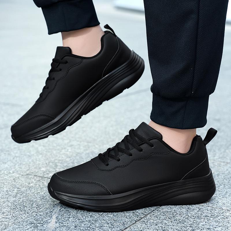Autumn and Winter Special Large Size 48 Black Men's Shoes Soft Sole Light Men's Non-slip Sports Shoes Running Fitness Casual Shoes