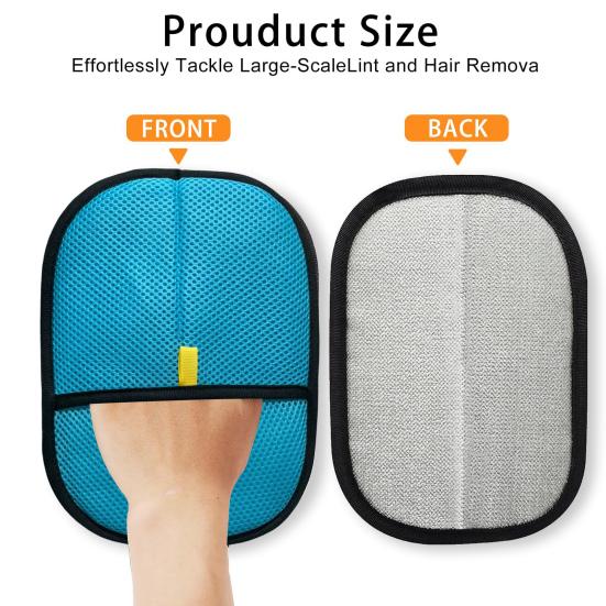 2 Pcs Pet Hair Removal Gloves Cats Electrostatic Hair Remover Gloves Dogs Reusable Grooming Gloves for Couch Furniture Carpet Clothing Car Seats