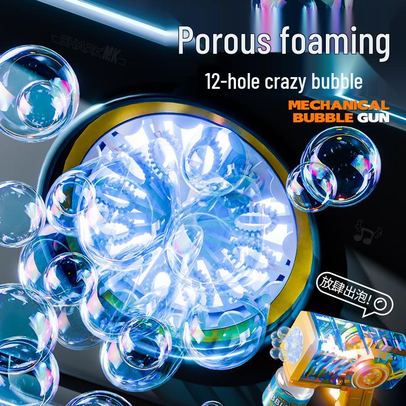 Automatic Gatling Bubble Gun Toy for Kids - Outdoor Fun Gift