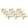 100pcs Book Corner Protectors for Scrapebooking Vintage Photo Album Diary Bronze Color