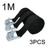 Cargo Straps With Buckle Tie-Down Belt for Motorcycle Car Bicycle Metal Tow Rope Strong Ratchet Fixing Belt for Luggage Bag 1M