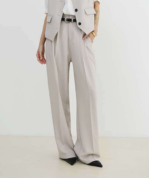 Pluna Studio Ps City Banding Slacks - Beige