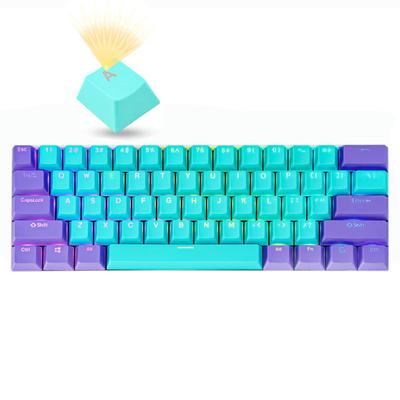 Guffercty kred GTSP Teclas com retroiluminação para teclado RK61 PBT Teclas Perfil OEM com extrator de chave para Cherry MX Gateron Kailh Switches Gaming Switches 60%