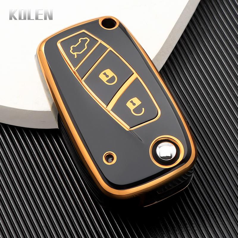 

Новый чехол-книжка для ключа автомобиля из ТПУ для FIAT 500 Panda Stilo Ducato Punto Doblo Bravo 3 кнопки Защищенный держатель Брелок Сумка Аксессуары