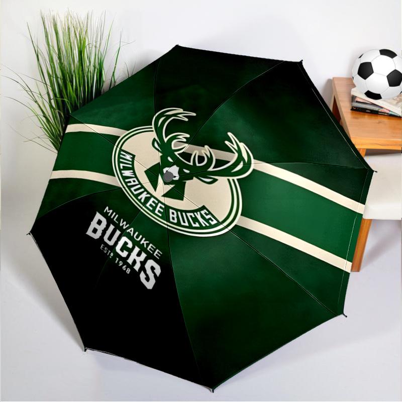 Bucks Team Logo Artwork Umbrella 8-Frame for Travel, Camping, Casual Lightweight Portable Umbrella, Essential for Every Family Holidays Gift
