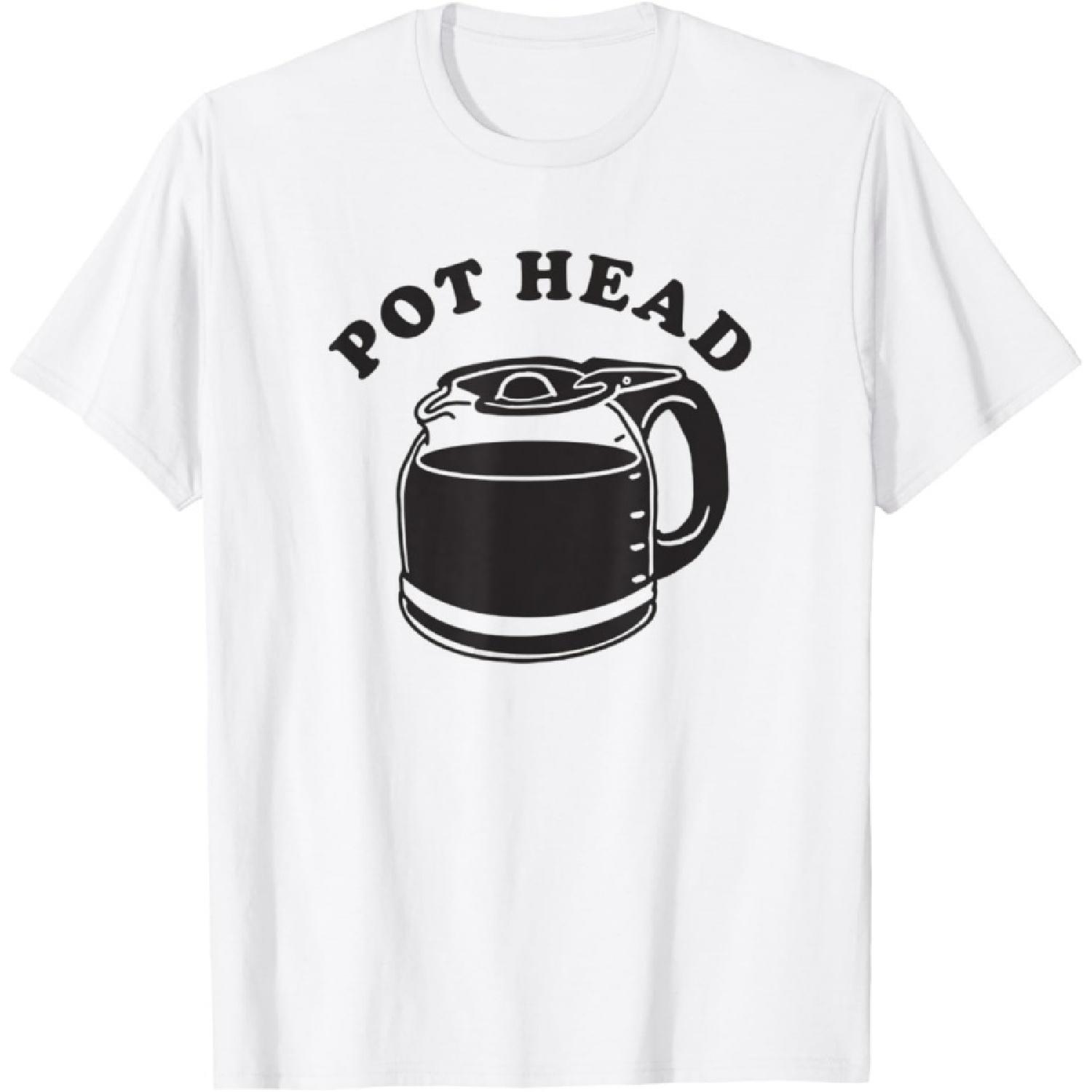 Pot Heads Funny Coffee Caffeine Retro Vintage 420 T-Shirt S