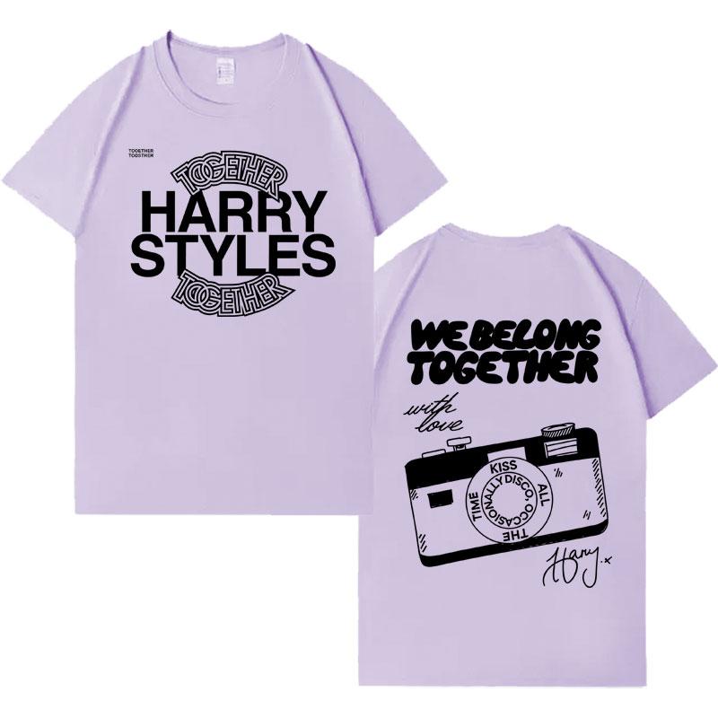 Cantante Harry Styles Insieme Album Tour 2026 Magliette Casual Cotone T-shirt Uomo Donna Vendita Calda Comoda Oversize T-shirt Streetwear