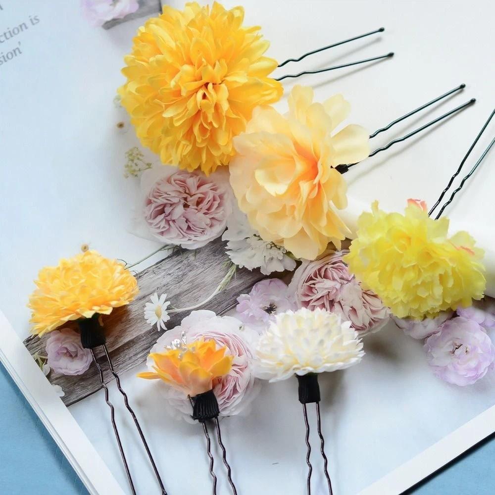 Japanese Style Japanese Kimono Hair Clips Flower Tassels Hair Stick Flower Hair Forks  Girls