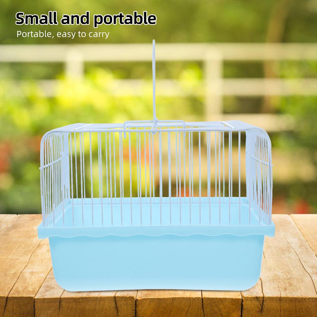 ABS Portable Bird Cage with Transparent Window for Small Birds Lovebirds Parakeets Cockatiels and Small Pets Travel Indoor Multi