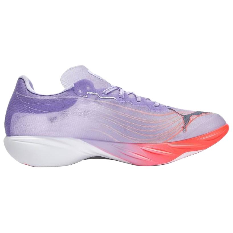 Puma Fast-Fwd Nitro Elite 2 Comfortable Fit Non-Slip Breathable Rebound Running Shoes Women Sneakers Light-Purple Red 313693-02