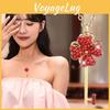 Stylish Korean Inspired Rotating Pinwheel Key Necklace For Women In Unique Metal Design