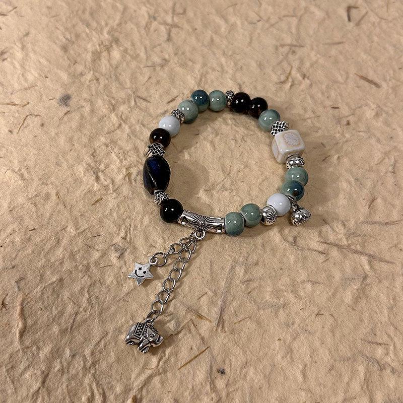 2023 Summer Handmade Ethnic Ceramic Beaded Bracelet for Women