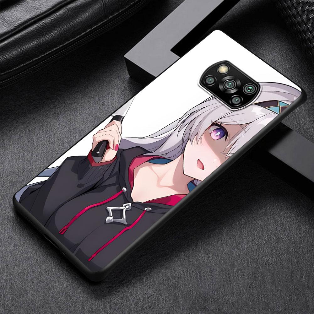 Firefly Honkai Star Rail Case for Xiaomi Poco M5s X3 NFC X5 F3 M4 M3 Pro Black Silicone Soft Phone Cover Coque