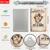 1pc 2D Flat Tin Sign I'm Not A Cat My Mom Said I'm A Baby Cute Cat Wall Art Funny Pet Nursery Home Decor