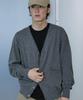 Kyuseu Extra Fine Wool V Cardigan (Melange Gray)