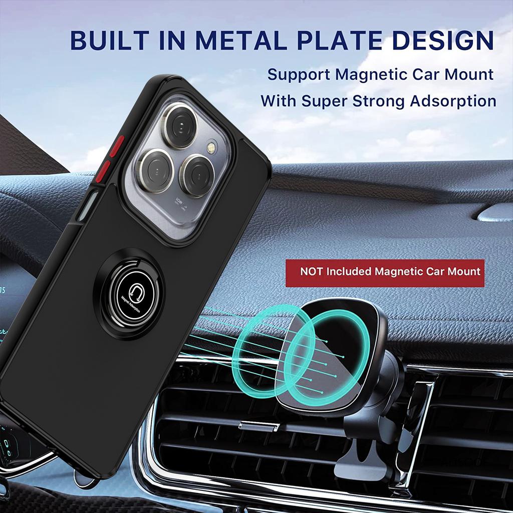 Armor Holder Funda for Tecno Spark 20 Pro Case Magnetic Ring Stand Cover for Infinix Hot 40 Pro Full Protective Shockproof Cover