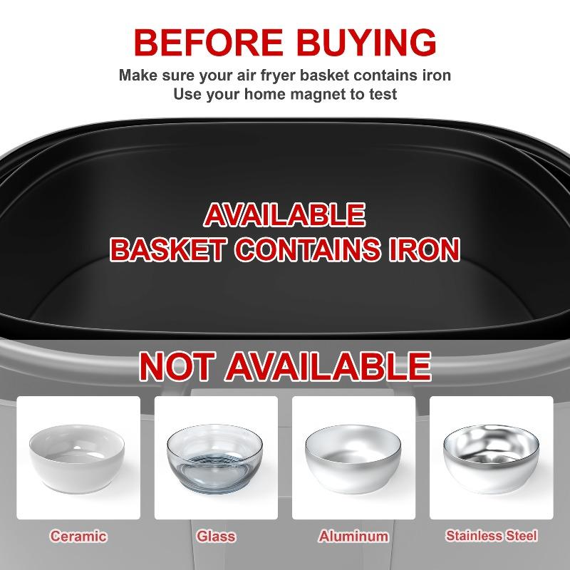 6pcs Air Fryer Magnet Silicone Buckle - Non-Stick, Heat-Resistant, Prevents Covering Heating , Ideal for Air Fryer Accessories