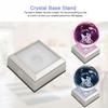 Internal Laser Glass Figurine Display Trophy Lamp Bases Lamp Holder Crystal Base Stand Base