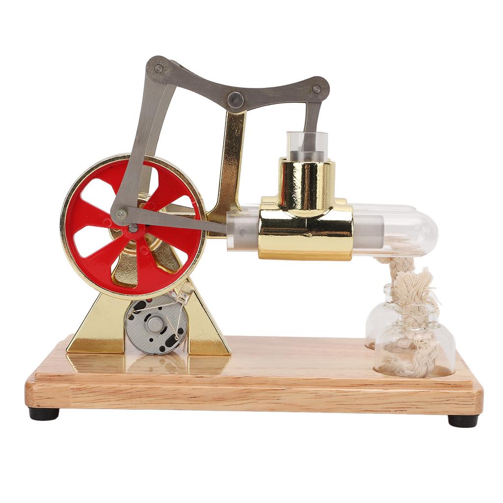 Stirling Engine Model Scientific Physical Model Golden Two Cylinder Balance Stirling Engine Model Educational Toy