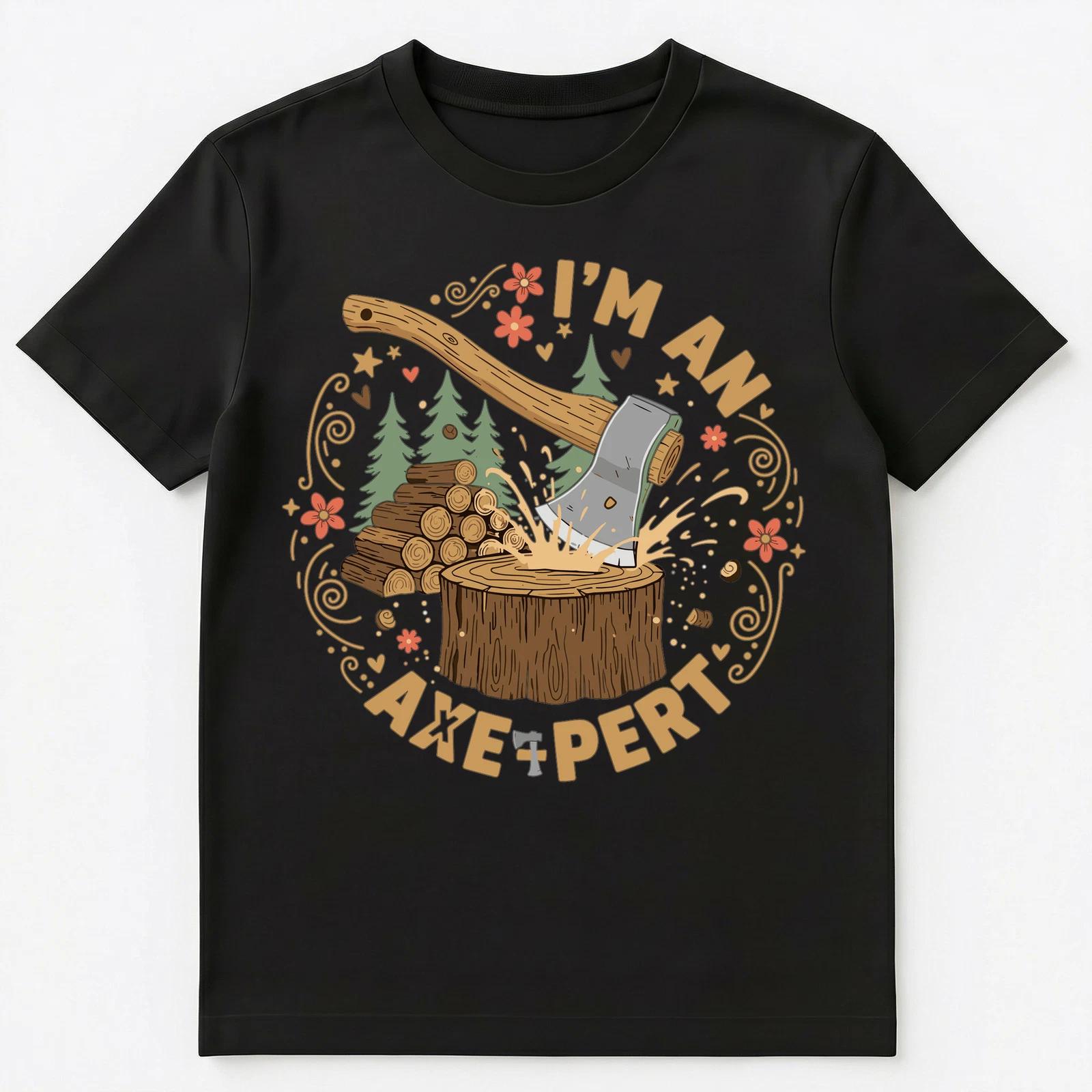 Charming Axe Humor Enthusiast Motivational Art Unisex T-Shirt S